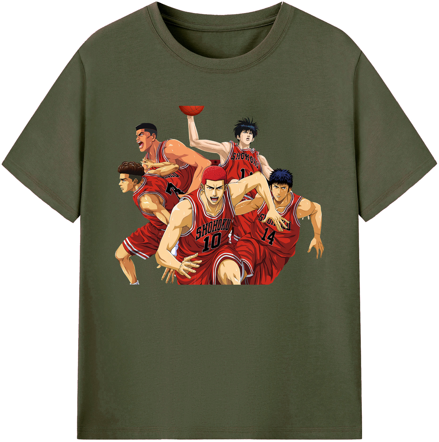 （画像用） SLAM DUNK／スラムダンク 綿100％ メンズ半袖Tシャツ｜肌触りやわらか＆通気性
